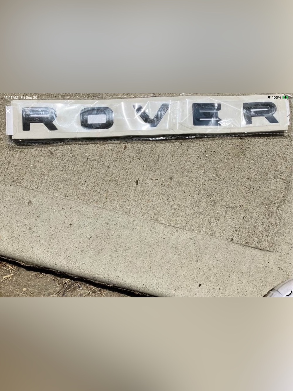 Range Rover Emblems for auto. Color is black. NEW - Picture 2 of 2